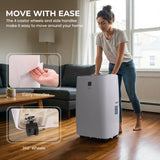 Olsen & Smith 12000 BTU 3-in-1 Paortable Air Conditioning Unit, Air Conditioner AC Air Con Cooler with Cooling, Fan & Dehumidifier Functions, 24H Timer with Window Kit & Remote Control, White