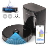 Olsen & Smith Smart Robot Vacuum Cleaner with Mop – 6500Pa Suction, Laser Navigation, Auto Empty, Self-Charging Station, APP & Voice Control – Pet Hair & Hard Floor, Carpet Cleaning