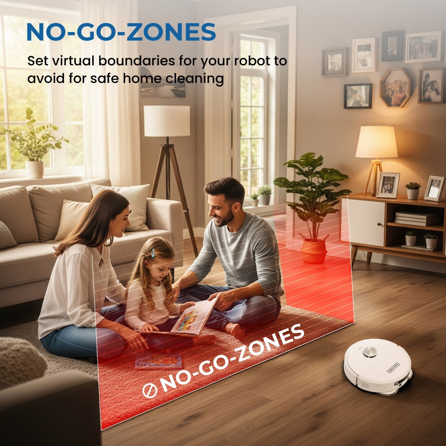 Olsen & Smith Smart Self-Cleaning Robot Vacuum & Mop – 10000Pa Suction, Laser Navigation, Auto Empty & Water Refill, Hot Mop Drying, AI Obstacle Detection, App & Voice Control, 2.5L Self Charging Station