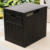 Olsen & Smith - Gartenbox 126L, Wasserdicht & Wetterfest, Abschließbare Aufbewahrungsbox aus Kunststoff, Robust, Pflegeleicht & Platzsparend