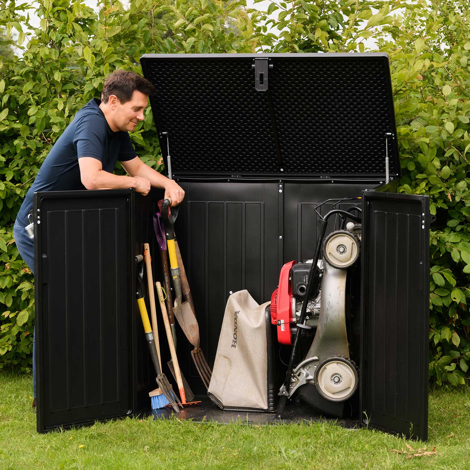 Olsen and Smith MASSIVE Kapazität 775L Outdoor Garten Storage Box Kunststoff Schuppen Müll