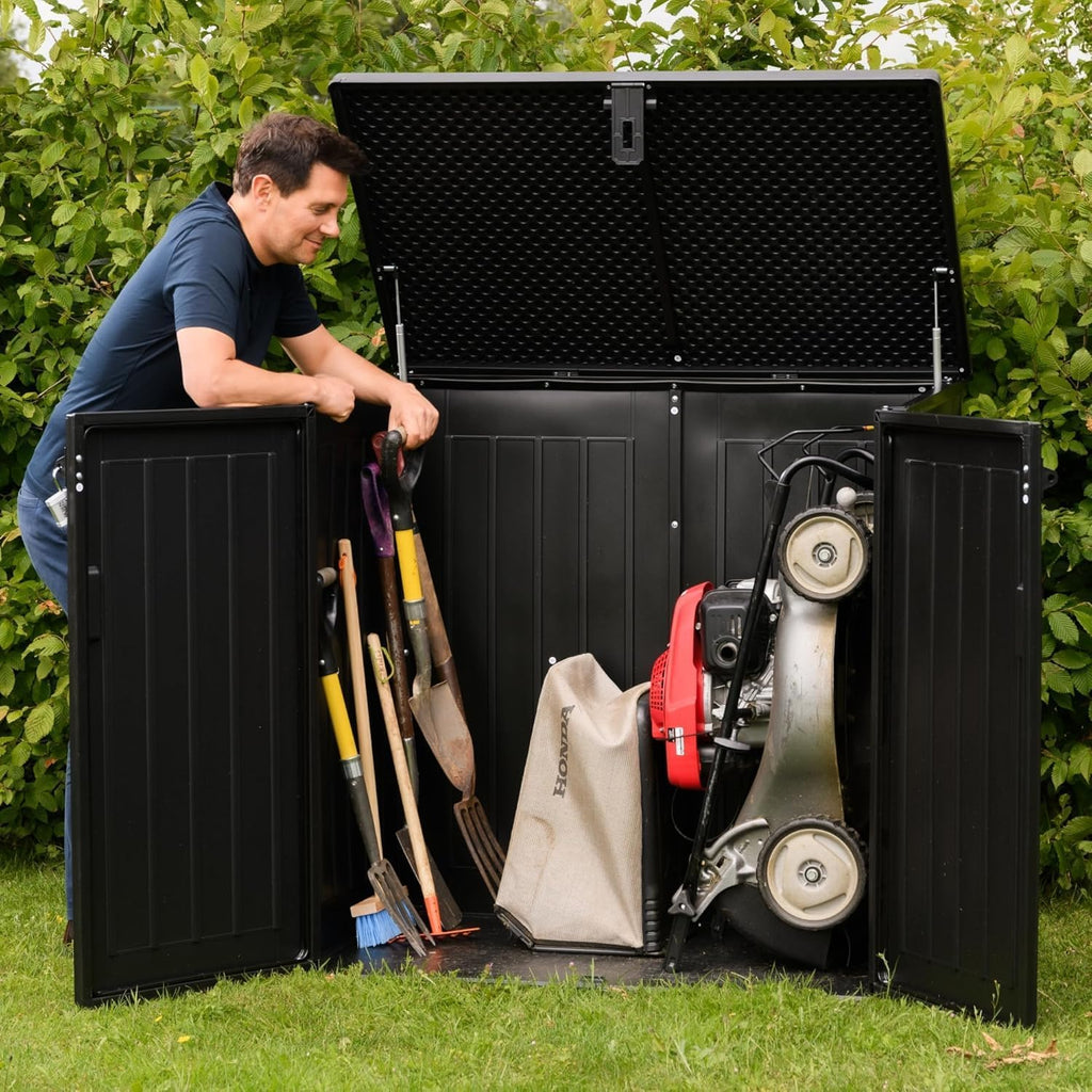 Olsen & Smith 775L Outdoor Garden Storage Box Plastic Shed - Weatherpr