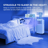 Olsen & Smith 9000 BTU 3-in-1 Portable Air Conditioning Unit, Air Conditioner AC Air Con Cooler with Cooling, Fan & Dehumidifier Functions, 24H Timer with Window Kit & Remote Control, White [Energy Class A]