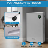 Olsen & Smith 20L/Day Dehumidifier & HEPA Air Purifier – Quiet Portable Dehumidifier for Home, Laundry Drying, Damp Control, Bedroom, Kitchen & Bathroom (5.5L Tank + Drain Hose)