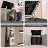 Olsen & Smith 1170L Extra Große Garten-Aufbewahrungsbox – Wetterfest, Abschließbar & Holzoptik-Design