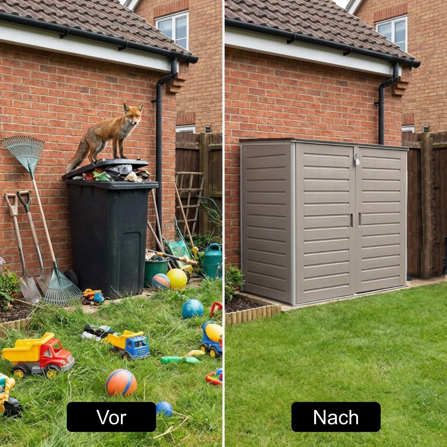Olsen & Smith 1170L Extra Große Garten-Aufbewahrungsbox – Wetterfest