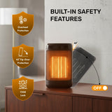 Olsen & Smith 1800W Smart Ceramic Space Heater – Portable Electric Tabletop Heater with WiFi App Control, Thermostat, ECO Mode, Timer & Safety Features (Indoor Use)