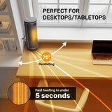 Olsen & Smith 1800W Smart Ceramic Space Heater – Oscillating Portable Electric Heater with Remote Control, WiFi App, Thermostat, ECO Mode, Timer & Safety Features for Indoor Room Heating