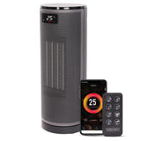 Olsen & Smith 1800W Smart Ceramic Space Heater – Oscillating Portable Electric Heater with Remote Control, WiFi App, Thermostat, ECO Mode, Timer & Safety Features for Indoor Room Heating