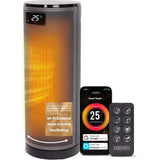 Olsen & Smith 1800W Smart Ceramic Space Heater – Oscillating Portable Electric Heater with Remote Control, WiFi App, Thermostat, ECO Mode, Timer & Safety Features for Indoor Room Heating