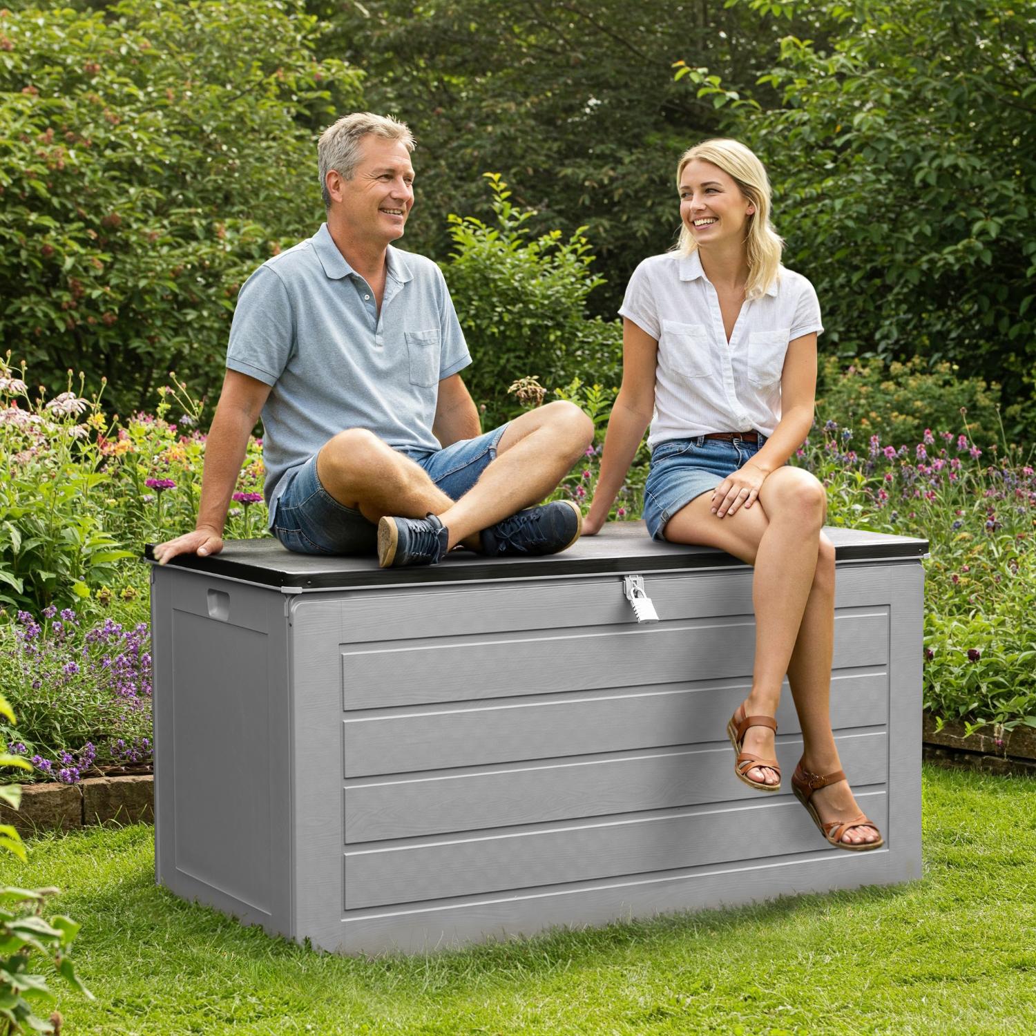 Olsen & Smith 680L MASSIVE Capacity Outdoor Garden Storage Box Plastic
